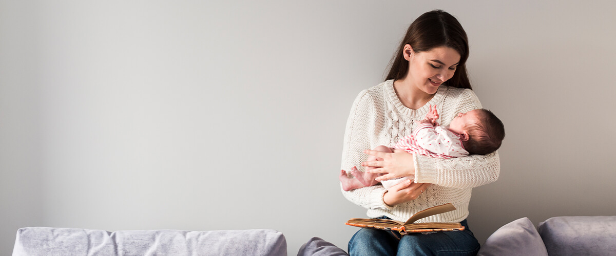 Mother and Baby: Settling a Crying Newborn