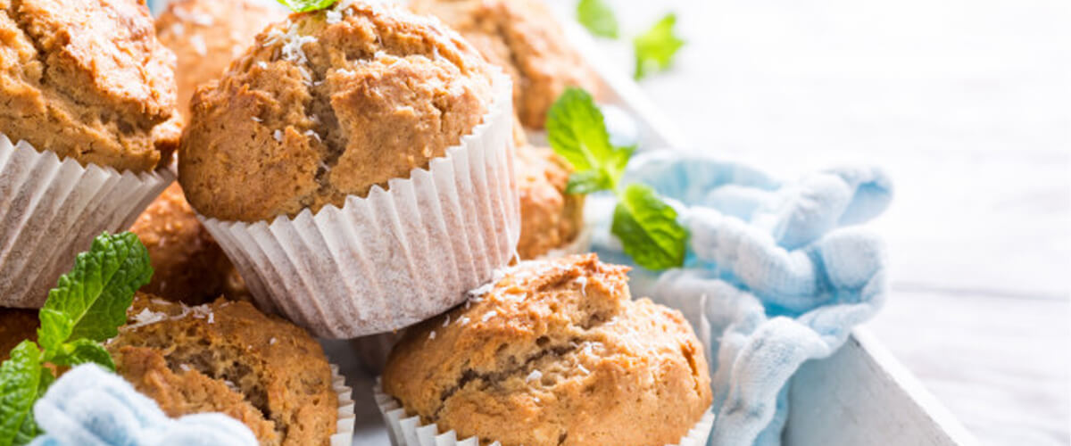 Healthy Snack For Kids: Banana, Date & Hidden Zucchini Muffins