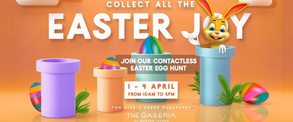 Contactless Easter Egg Hunt at The Galleria Al Maryah Island | QiDZ | Kids Activities in Abu Dhabi